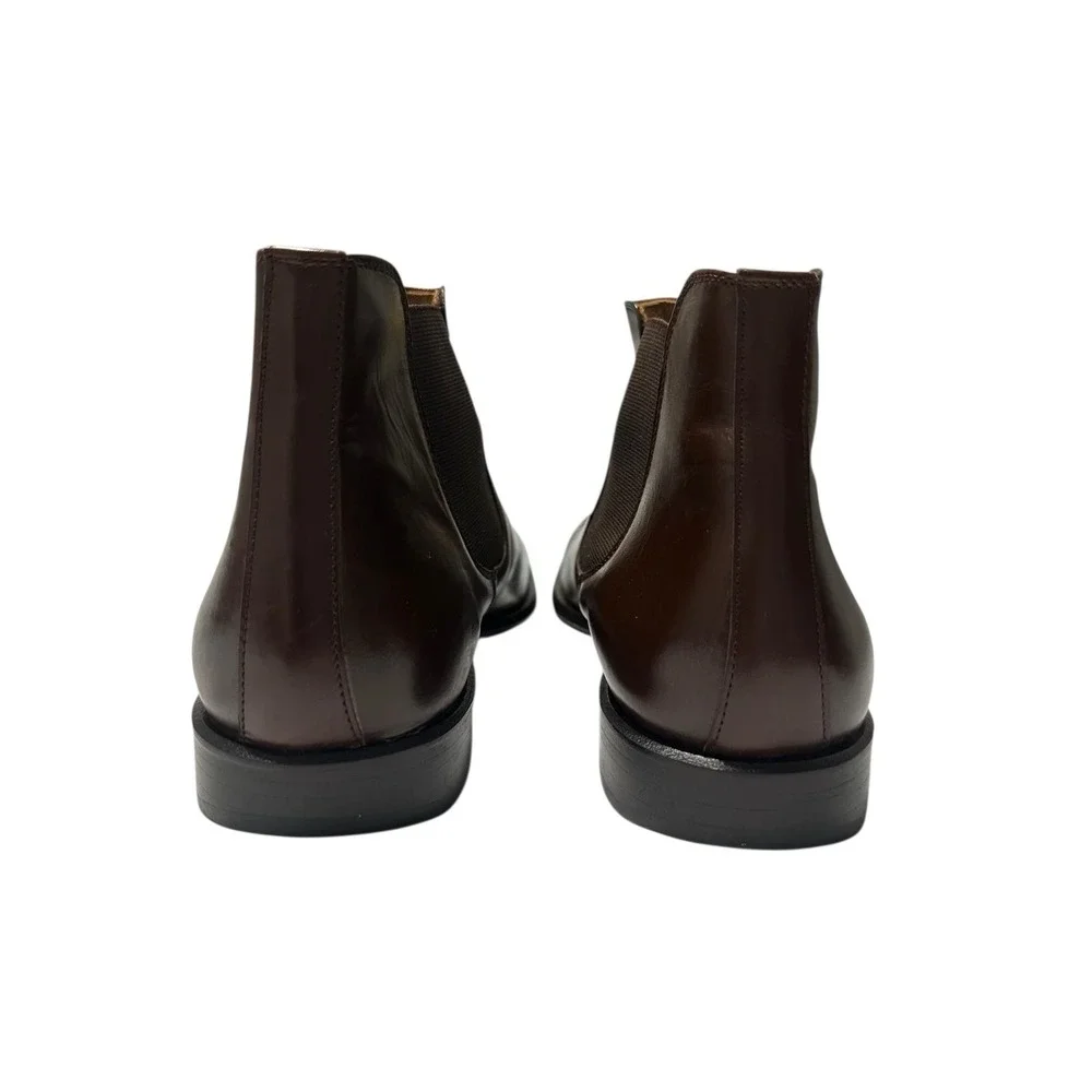 Lorens Brown‎ Leather Chelsea Boots  EU 41 US 8.5 Made In Spain